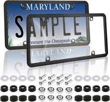 Wholesale US Standard Car License Plate Frames with Covers