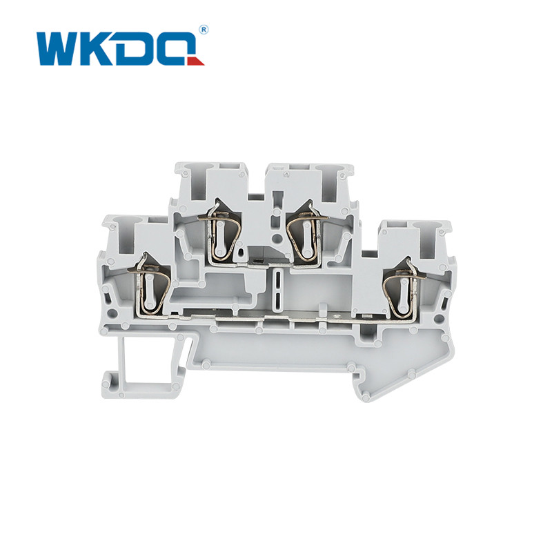 Din rail spring terminal block