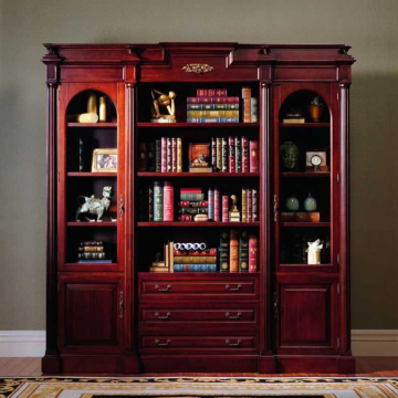 Bookshelf Antique MDF Modular Bookcase Furniture