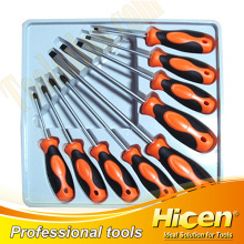 9Pcs Bi-color Handle Screwdriver Set