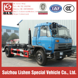 Dongfeng Hook Lift Garbage Truck 190hp