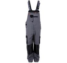 Canvas grey with black Bib Pants