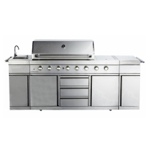 Outdoor Kitchen Barbecue Grill Combo with Sink