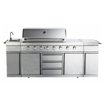Outdoor Kitchen Barbecue Grill Combo with Sink