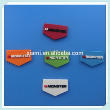 best sale embossing word special shape engraved rubber label