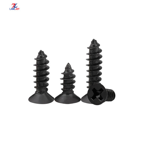 M1.2 M1.4 M1.7 Black Countersunk Head Self-tapping Screws