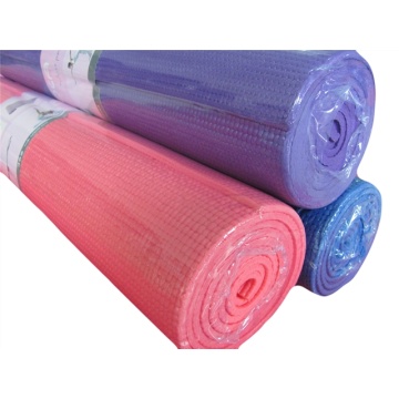 Estera de yoga de pvc liso