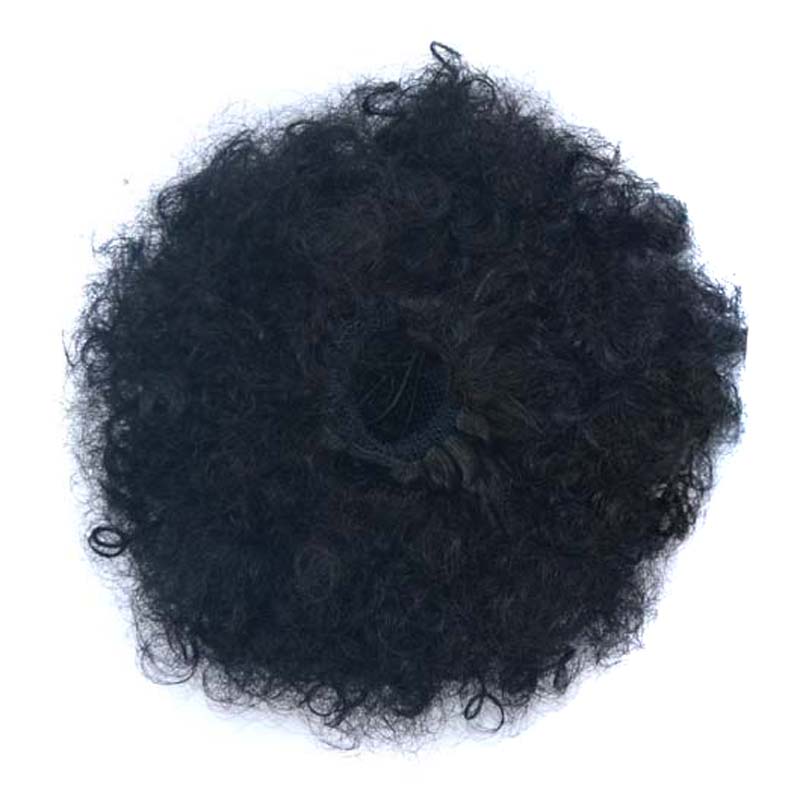 drawstring synthetic hair ponytail and hair bun maker afro curly messy hair bun