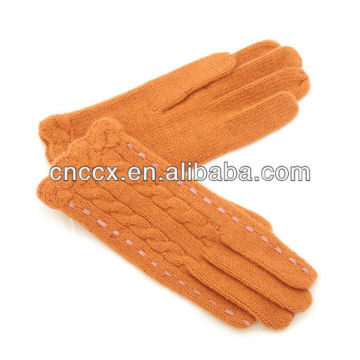 13ST1047 ladies fashion wool knitted glove