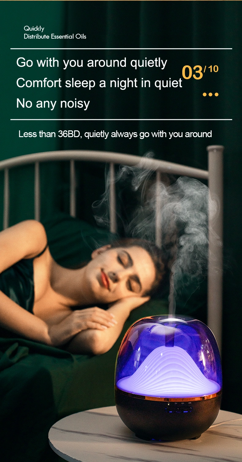 2020 New Ultrasonic Humidifier Air Purifier Aroma Diffuser Bluetooth and Remote Control Aroma Diffuser