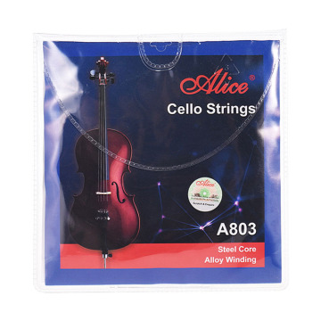 Alice A803 Cello String Set - Steel Core with Alloy Winding