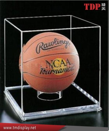 cube clear acrylic basketball display case