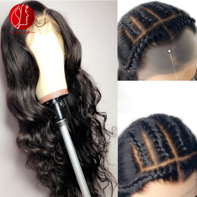 Fake Scalp Bleached Invisible Knot Deep Parting 13x4 Lace Front Human Hair Wigs, Wholesale Virgin Hair Vendors Lace Frontal Wig