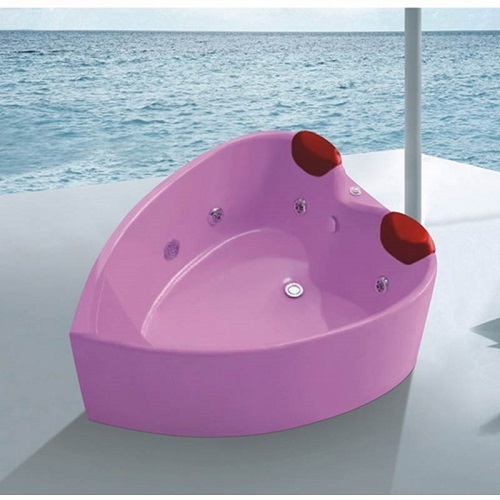 HotTub para 2 personas en forma de corazón de fibra de vidrio popular