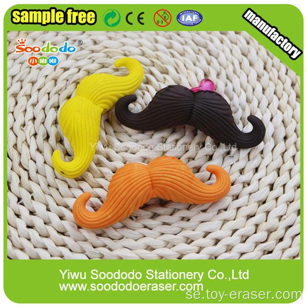 3D grossist PR Gift Mustasch Toy Eraser