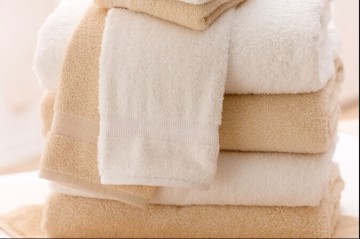 High Quality Satin Border Terry Towel Bath Towel