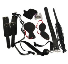 sex toy 9pcs Bondage Kit Roleplay Handcuff Whip Rope Blindfold Ball Gag BDSM