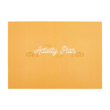 Paper hardcover daily meal activity monthly notepad