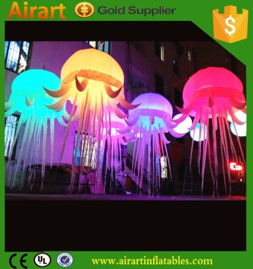 LED lighting decoration inflatable jellyfish, party and wedding inflatable jellyfish, jellyfish inflatable balloon decoration