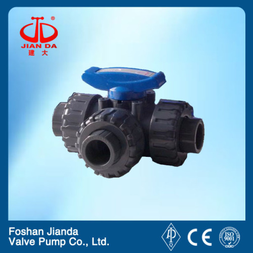 DN50 manual socket PVC tee ball valve