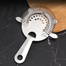 High Quality Stainless Steel Ice Divider Cocktail Strainer for Professional Bartenders