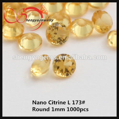 Wuzhou Nano Stones for Wholesale round brilliant cut nano crystal stone