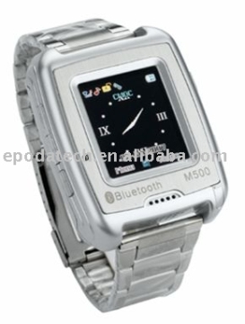 M500 Tri-band Metal wrist watch mobile phone