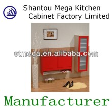 Wall-mounted modern wooden shoe cabinet