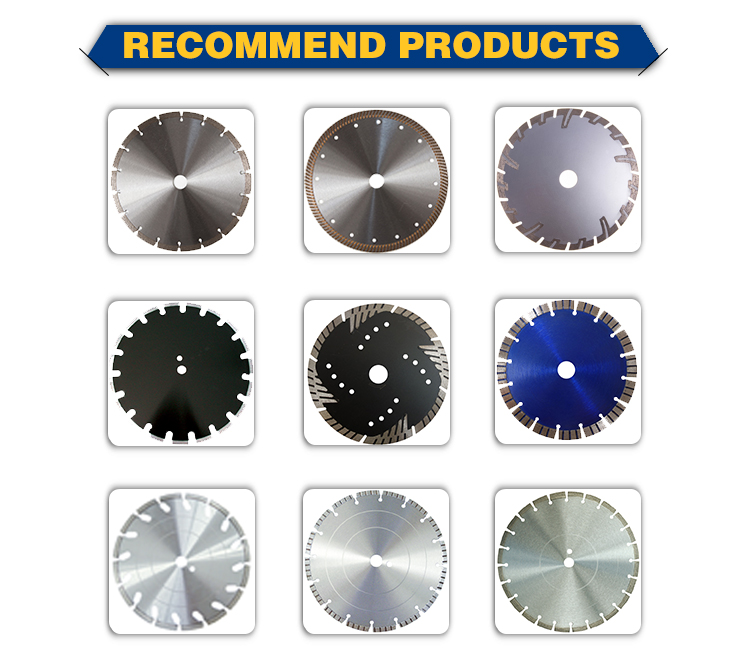 JiFeng Marble Cutting Diamantata Grinding Welding Concrete Asphalt Circular Turbo Diamond Saw Blade With Flange