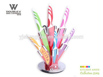 colorful kitchen knife