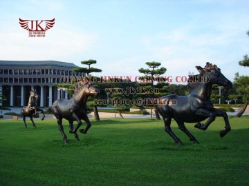 bronze running horse sculpture