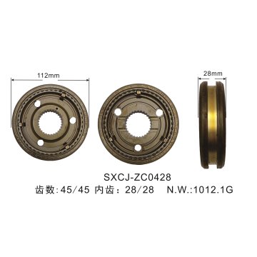 แหวนซิงโครไนเซอร์ชิ้นส่วนอัตโนมัติสำหรับ Isuzu OEM 8-97188-800-0