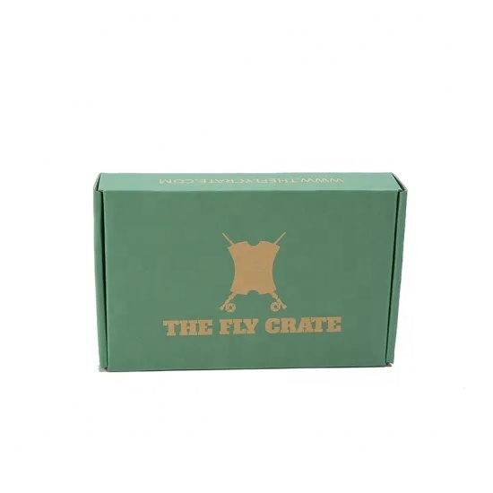 Custom e flute cardboard gift packaging blue mailing shipping corrugated box cartons