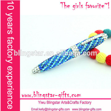 bling bling blue rhinestone pen