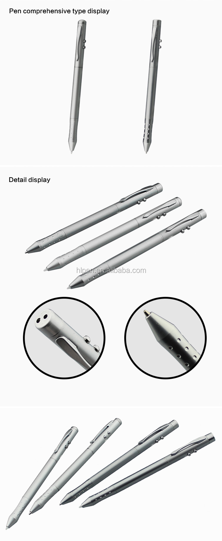 Smart pen with screen write for smartphone laser poiner/LED light pen