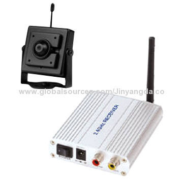 Tiny size 2.4GHz wireless camera and receiver