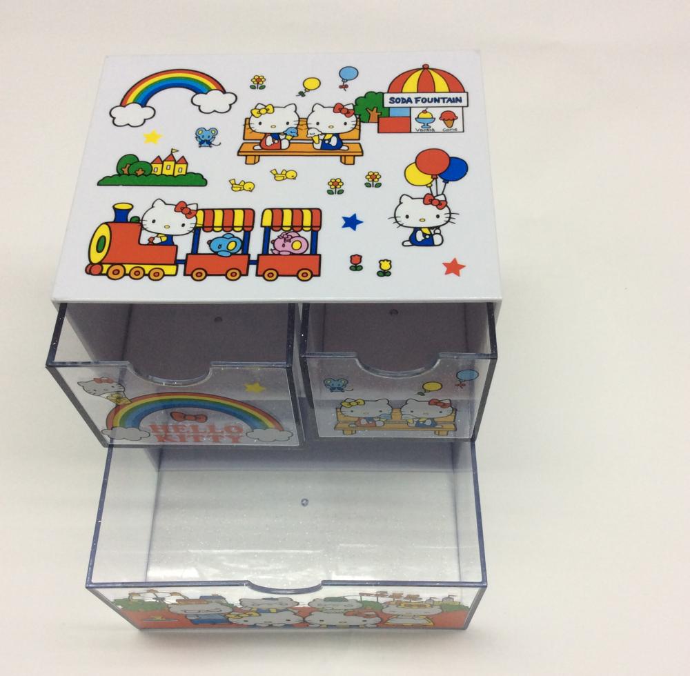 Plastic double-layer drawer storage box