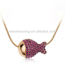 OUXI Factory glowing crystal pendant necklace with Austrian Crystal