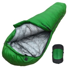 Customized Logo Waterproof Lightweight Goose Down Mummy Camping Sleeping Bag
