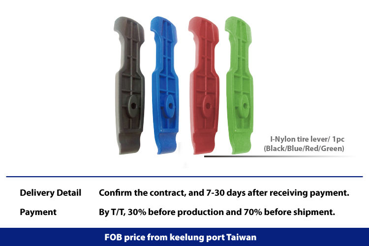 Black I-Nylon tyre lever for bike tyre Demolition