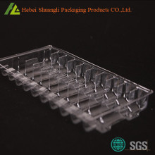 Plastic ampoule packaging tray