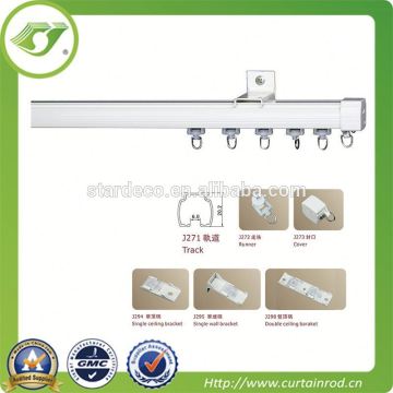 D0087 Aluminum roman curtain track for roller blind
