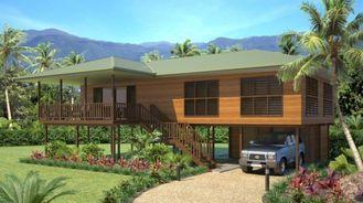 Light Steel Wooden House Bungalow / Luxury Beach Bungalows