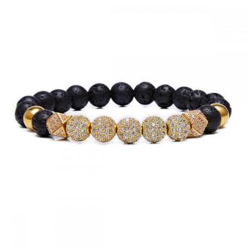 8mm Essential Oil Beads Bracelet Lava Rock Stone Bracelet Perfume Diffuser Bracelet for Men Women