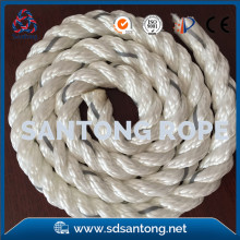3 strand twisted mooring lines for boat