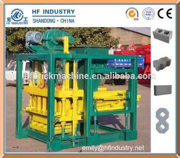 semi automatic brick making machine QT4-25B vibration block machine