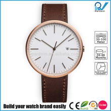 PVD Rosegold stainless steel case sapphire crystal japan movement water resistant 50 meters stainless steel uk watch brands