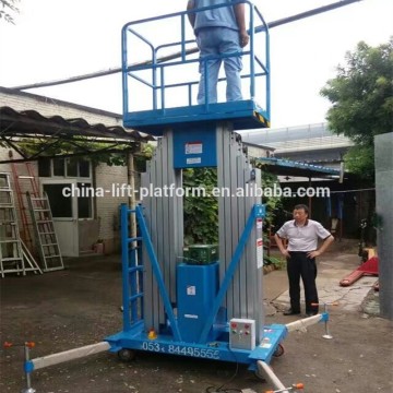 Telescopic Mast Lift Hydraulic Cylinder Indoor Electric Lifting Equipment