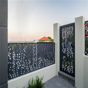 Laser Cut Metal Railing And Gate Panel