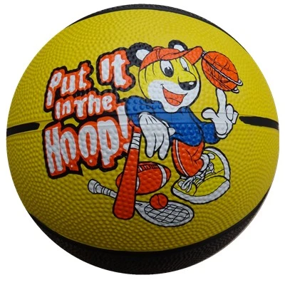 Colorful High Quality Rubber Basketball Gift